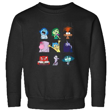 Discover Disney Pixar Inside Out 2 Today I Feel... Emotions Panels Sweatshirts