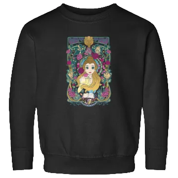 Discover Disney Beauty And The Beast Belle Surrounded Graphic Sweatshirts