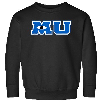 Discover Disney Pixar Monsters University Iconic Big Chest Text Logo Sweatshirts