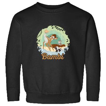 Discover Disney Bambi Thumper And Flower Paper Cut Portrait Sweatshirts