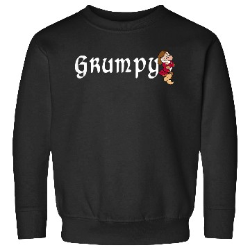 Discover Disney Snow White Grumpy Leaning On Name Banner Sweatshirts