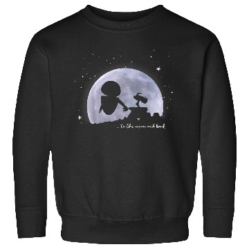Discover Disney Pixar Wall-e Eve To The Moon And Back Sweatshirts