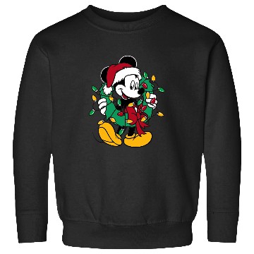 Discover Disney Mickey Mouse Christmas Lights Sweatshirts