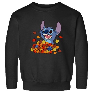 Discover Disney Lilo Stitch Autumn Leaves Stitch Sweatshirts