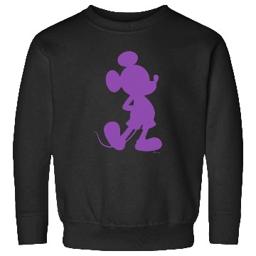 Discover Disney Mickey Mouse Pride Classic Pose Purple Icon Fill Sweatshirts