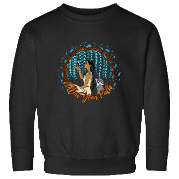 Discover Disney Pocahontas Follow Your Path Circle Text Sweatshirts