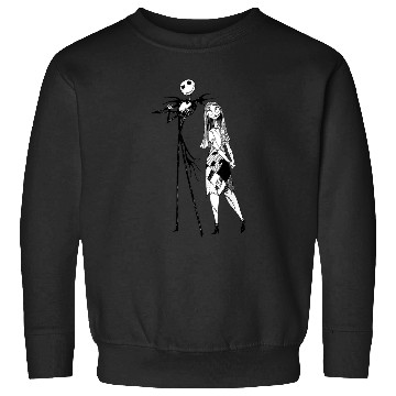 Discover Disneyss The Nightmare Before Christmas Jack Sally Line Art Sweatshirts