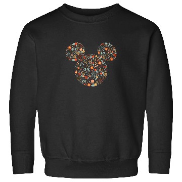 Discover Disney Mickey Mouse Spring Head Icon Springtime Sweatshirts