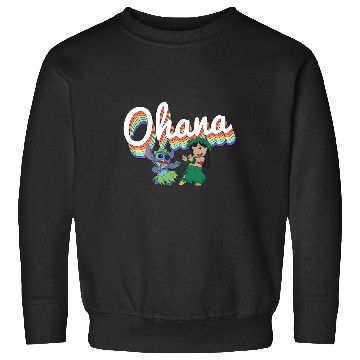Discover Disney Lilo Stitch Pride Ohana Rainbow Sweatshirts