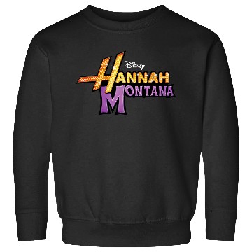 Discover Disneyss Hannah Montana Classic Iconic Big Chest Text Logo Sweatshirts