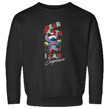 Discover Disneyss Lilo Stitch Christmas Dear Santa I Can Explain Sweatshirts