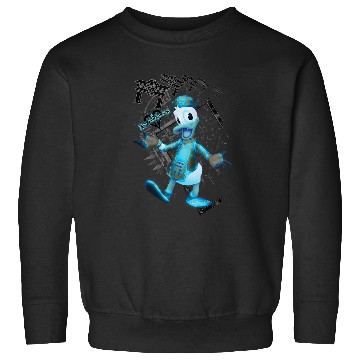 Discover Disneyss Kingdom Hearts Danald Duck Tron Crossover Portrait Sweatshirts