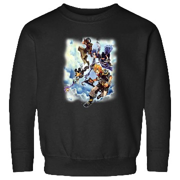 Discover Disneyss Kingdom Hearts Main Characters Falling From Heaven Sweatshirts