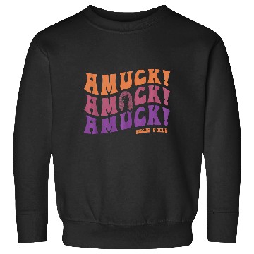 Discover Disneys hocus pocus amuck amuck amuck text Sweatshirts