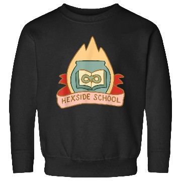 Discover Disneyss The Owl House Hexside School Flame Big Chest Logo Sweatshirts