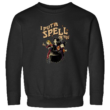 Discover Womens Disneys Hocus Pocus Halloween Sanderson Sisters Spell On You VNeck Sweatshirts
