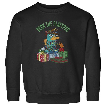 Discover Disney Phineas and Ferb Christmas Perry Deck The Platypus Sweatshirts