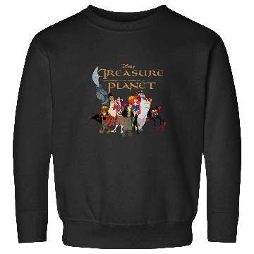 Discover Disneys treasure planet logo and characters long sleeve Sweatshirts