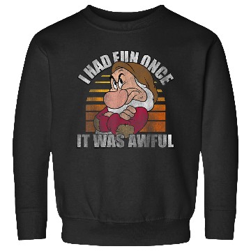 Discover Disneyss Snow White Grumpy I Had Fun Once It Was Awful Sweatshirts
