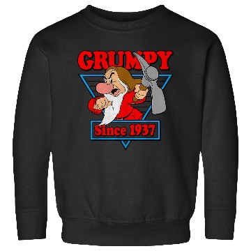 Discover Disneyss Snow White Grumpy Since 1937 Triangle Graphic Sweatshirts
