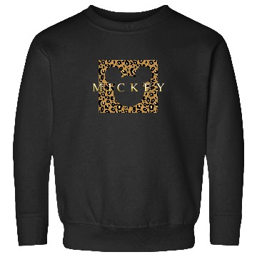 Discover Disney Mickey Mouse Gold Cheetah Print Box Sweatshirts