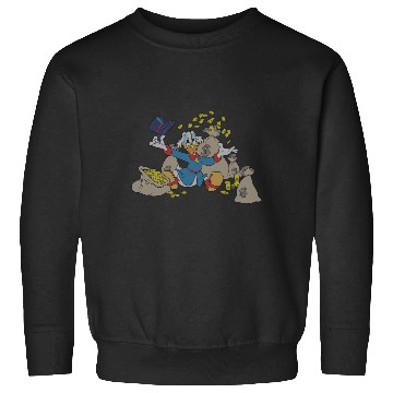 Discover Disney Ducktales Scrooge McDuck Coins Sweatshirts