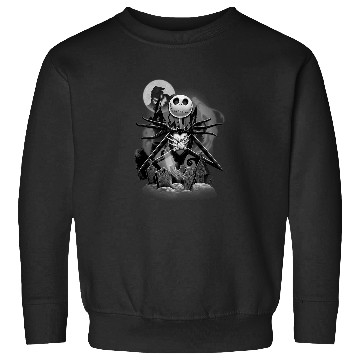 Discover Disneys nightmare bee christmas jack night scene Sweatshirts