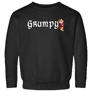 Discover Disneyss Snow White Grumpy Leaning On Name Banner Sweatshirts