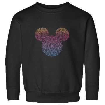 Discover Disney Mickey And Friends Mandala Mickey Ears Sweatshirts