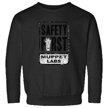 Discover Disney The Muppets Safety First Sign Beaker Distressed Sweatshirts