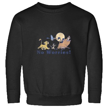 Discover Disney Lion King No Worries Vintage Group Shot Sweatshirts