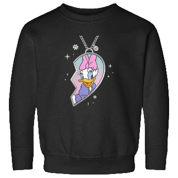 Discover Disneyss Bff Best Friends Matching Heart Necklace Daisy Duck Sweatshirts