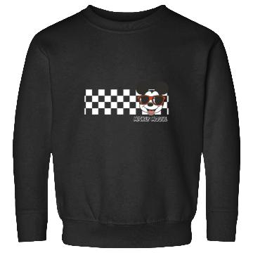 Discover Disney Mickey And Friends Mickey Mouse Checkerboard Stripe Sweatshirts