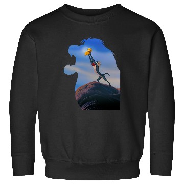 Discover Disney Lion King Mufasa Silhouette Pride Rock Rafiki Simba Sweatshirts