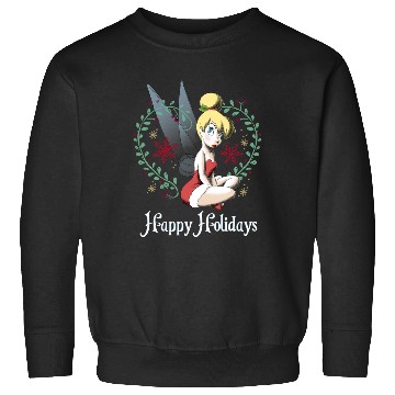 Discover Disney Peter Pan Tinkerbell Happy Holidays Graphic Sweatshirts