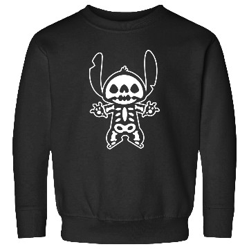 Discover Disney Stitch Halloween Skeleton Sweatshirts