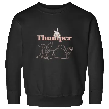 Discover Disney Bambi Thumper Peach Outline Sweatshirts