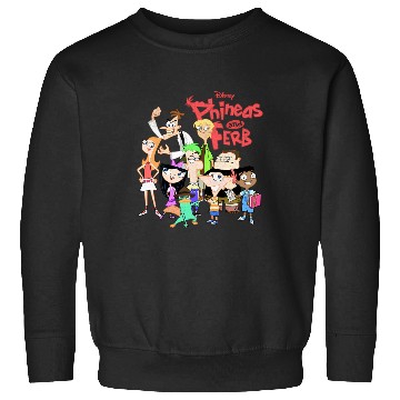 Discover Disney Phineas And Ferb The Group Logo Sweatshirts