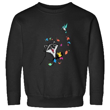 Discover Disney Pocahontas Meeko Flit Colorful Leafs Fall Sweatshirts