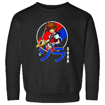 Discover Disney Kingdom Hearts Sora Classic Color Anime Circle Shot Premium Sweatshirts
