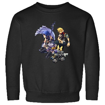 Discover Disney Kingdom Hearts Ventus, Aqua, Mickey Group Hero Shots Sweatshirts
