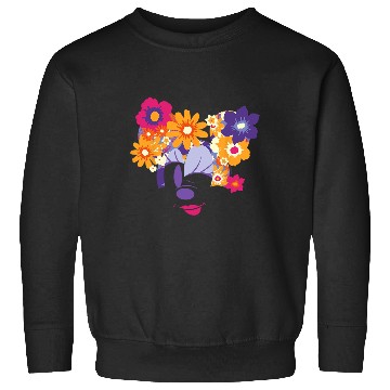 Discover Disney Minnie Mouse Flowers Winking Garden Spring Sweatshirts