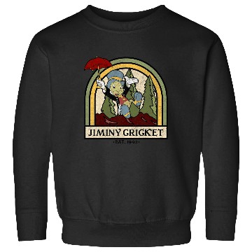 Discover Disney Pinocchio Jiminy Cricket Established Sweatshirts