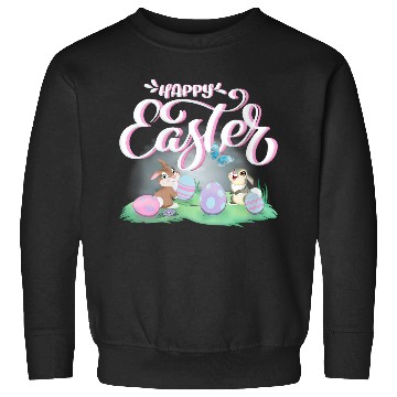 Discover Disneyss Bambi Happy Easter Thumper Miss Bunny Vintages Logo Vneck Sweatshirts
