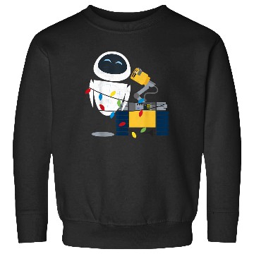 Discover Disneyss Pixar Wall E Eve Christmas Light Wrap Graphic Sweatshirts