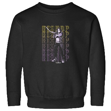 Discover Marvel Hawkeye Disney Plus Bishop Text Stack Pos Sweatshirts