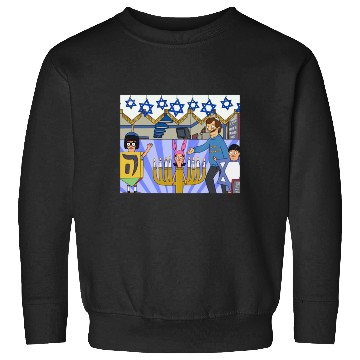 Discover Bob's Burgers Says Happy Hanukkah Sweatshirts