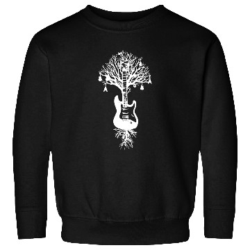 Discover Nature Guitar White Tree Music Banksy Art Sweatshirts