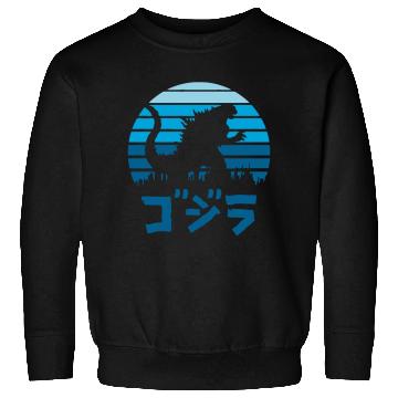Discover Kaiju Sunset Sweatshirts