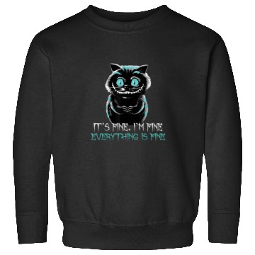 Discover Its Fine Im Fine Everything Is Fine Funny Cat - Cat Lover  1: Bobs Burgers Family Shirt, Bobs Burgers Vintage Sweatshirts
